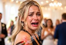 AT MY SISTER’S WEDDING, SHE HEATED A METAL TONGS AND PRESSED IT INTO MY ARM. “RELAX—IT’S JUST A BRIDESMAID JOKE.” WHEN I PULLED AWAY, MY SKIN WAS BLISTERED RED. I LEFT IN SHOCK AND WENT STRAIGHT TO THE ER. 3 DAYS LATER, 2 COPS KNOCKED ON HER DOOR TO ASK ABOUT THE SEVERE BURNS ON MY SHOULDER.