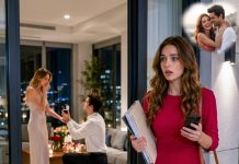 I CAME HOME UNEXPECTEDLY FOR DOCUMENTS AND SAW MY FIANCÉ PROPOSING TO MY ADOPTED SISTER. I CALMLY REMOVED MY CHEAP ENGAGEMENT RING, TOOK THE FILES, AND LEFT: “NO ONE WILL TROUBLE YOU TWO ANYMORE.” THEN HE SEARCHED THE WHOLE CITY FOR ME…
