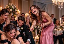 “It Was For Content!” My Sister Laughed As Guests Ran To Help Me Up. I Heard My Bone Snap—And She Knew About My Injury. Everyone Heard Her Laughing. But Her Fiancé Heard Something Else. He Turned And Looked At My Sister…